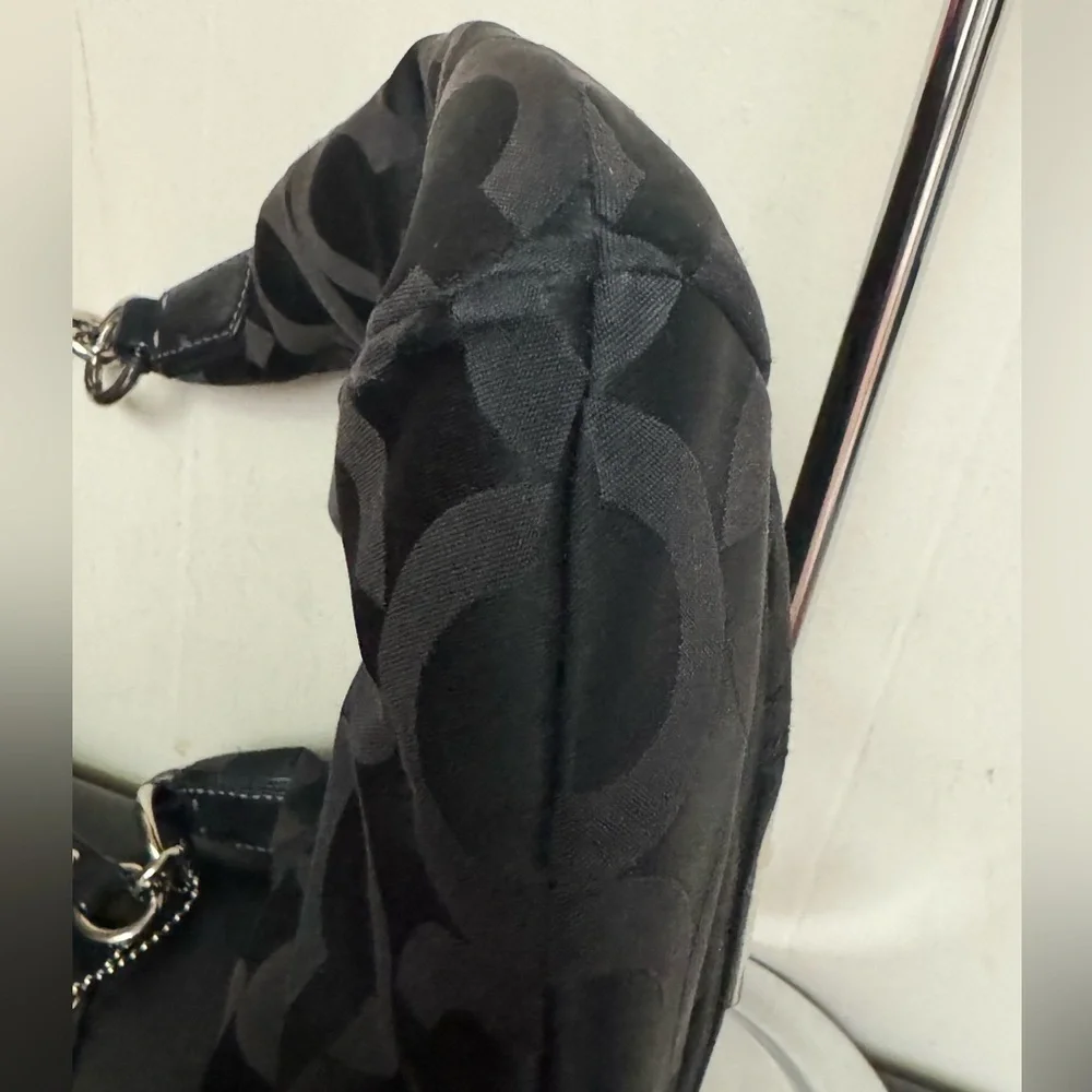 Authentic Coach Signature Nylon Shoulder Bag